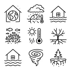 Climate Phenomena Icons