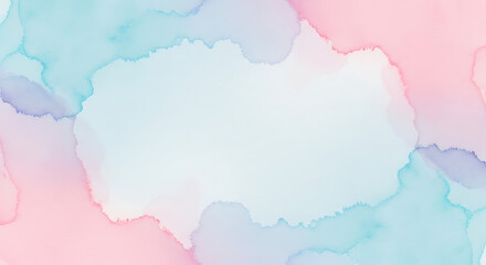 Pastel Watercolor Background Abstract Pink, Blue, and Purple Ink Wash Texture
