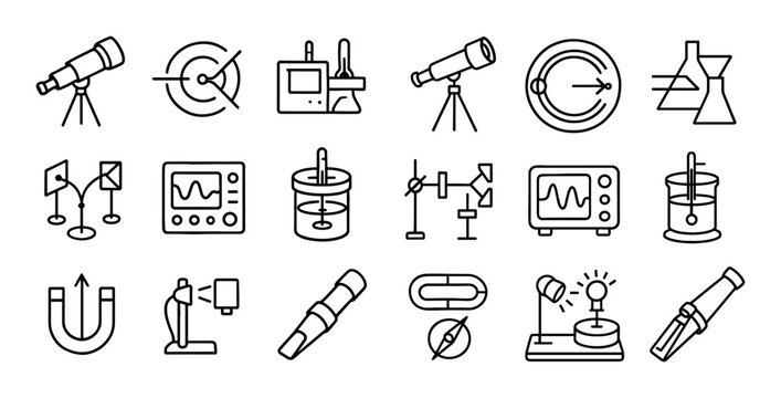 Physics Instruments Icons