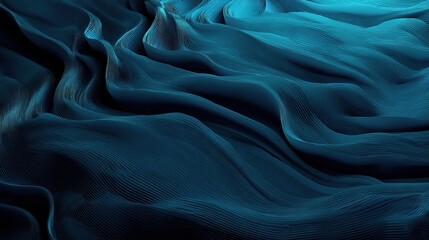Obraz premium Abstract Blue Textured Pattern Wallpaper with Undulating Waves