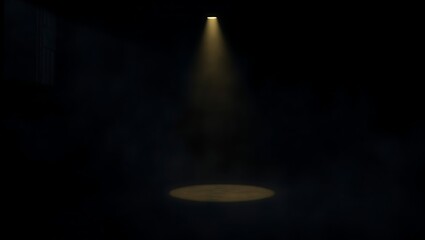 Spotlight highlighting a dark stage area Background image