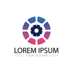 Abstract Geometric Letter O Logo Inside a Circle for Trendy Brand Identity Creation