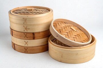Colorful stack of plastic cutting boards with vegetables