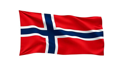 Norway Flag A High-Resolution Image of the Norwegian National Flag Waving