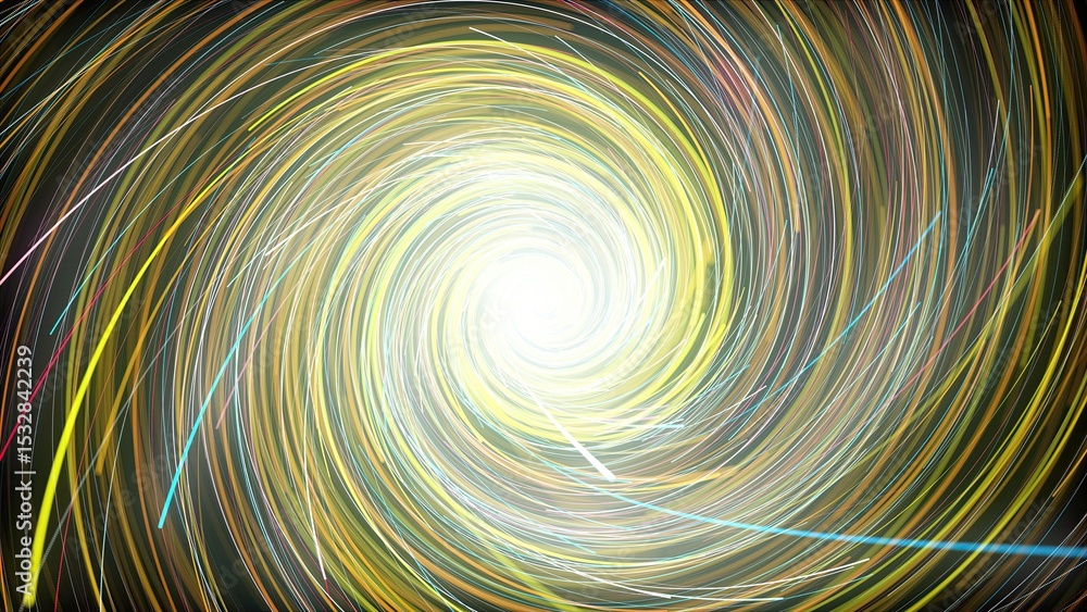 Poster abstract swirl lines. computer generated 3d render