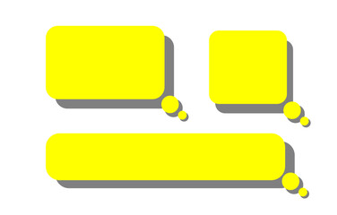 Bubble speech vector icon. Chat symbol, dialog or message balloon, speak cloud shape
