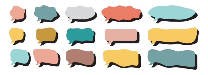 Bubble speech vector icon. Chat symbol, dialog or message balloon, speak cloud shape