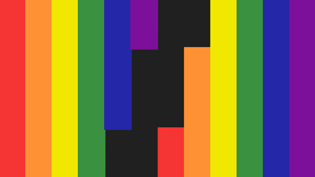 Pride Rainbow Simple Sliced Horizontal Transitions 1 MOGRT 406