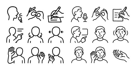 Communication Icons Grid