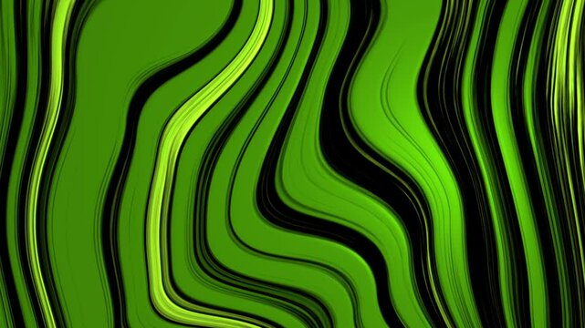Abstract green wave background. Background dynamic distortion.