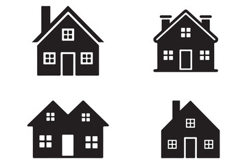 set of house icons