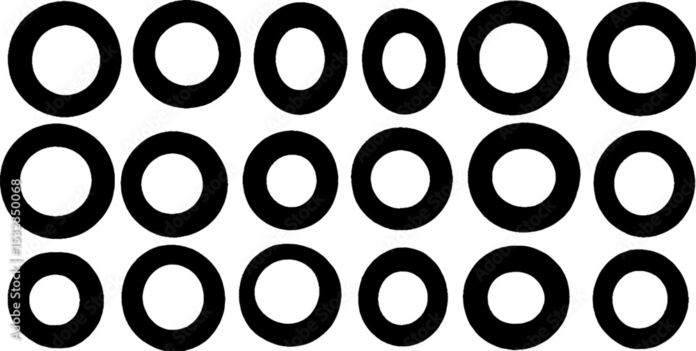 Poster high contrast bokeh circle pattern design for modern visual projects