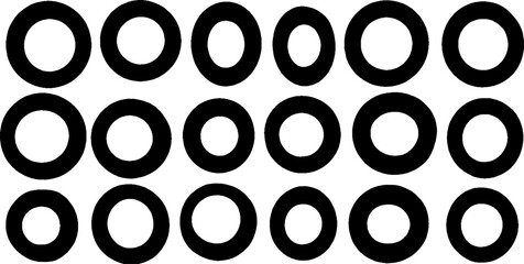 High contrast bokeh circle pattern design for modern visual projects