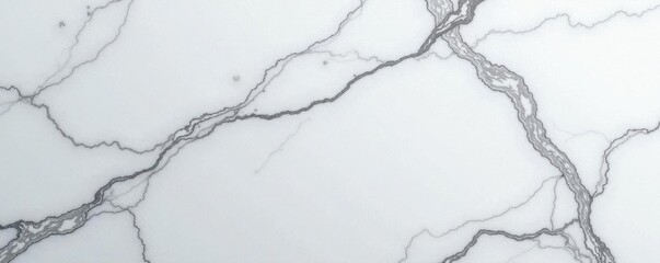 Obraz premium Smooth, polished granite; subtle gray veining, light reflective surface , natural, veining, macro