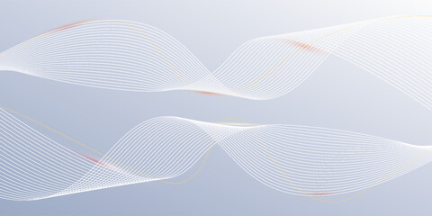 Modern abstract background with flowing lines. Digital future technology concept. vector illustration.