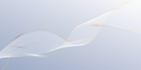 Modern abstract background with flowing lines. Digital future technology concept. vector illustration.