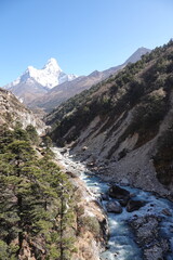 View on Ama Dablam, Himalayas, Nepal