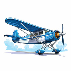 Professional Vector Illustration of Small Airplane Carrying a Banner for Marketing Campaigns