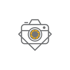 Unique camera logo Modern and minimalist vector and abstract logo