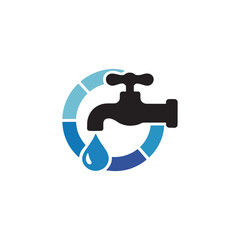 Unique plumbing service logo Modern and minimalist vector and abstract logo