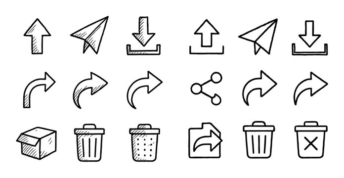 Minimal Action Icons Grid