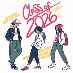   Cool and Edgy Class of 2026 with Street Art El & SVG 