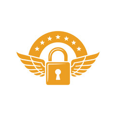Unique security logo Modern and minimalist vector and abstract logo