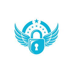 Unique security logo Modern and minimalist vector and abstract logo