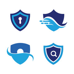 Unique security logo Modern and minimalist vector and abstract logo