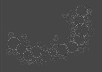 architecture drawing plant tree top view plan greenery vegetation vector. design nature architectural landscape set element illustration bush garden flora sapling minimal. architect isolated. © bao.creative