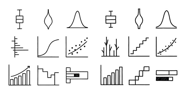 Sketch Style Statistics Icons
