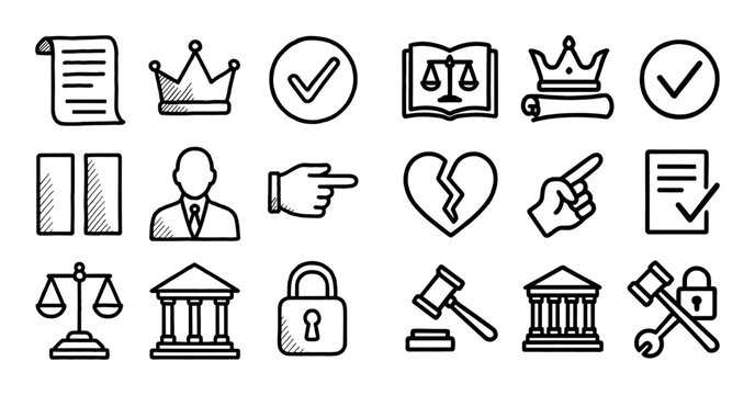 Legal Positivism Icons