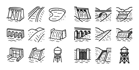 Water Structure Icons