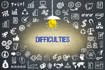 difficulties	
