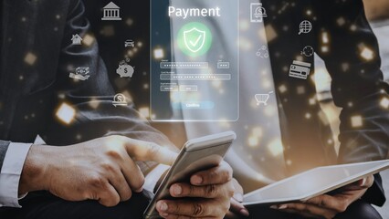 Secure online payment, safe e-commerce transactions, digital payment solutions, online financial security, and electronic payment systems ensuring smooth business continuity. Muxer