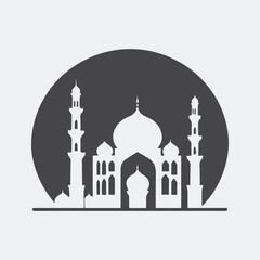 taj mahal vector illustration