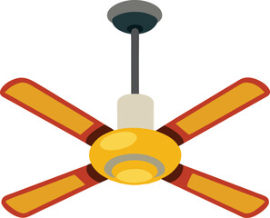 vector illustration of electric fan