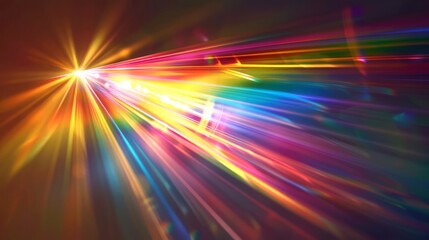 Obraz premium Sunlight Rainbow light prism effect