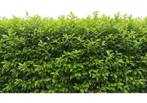Dense green leaf hedge texture background