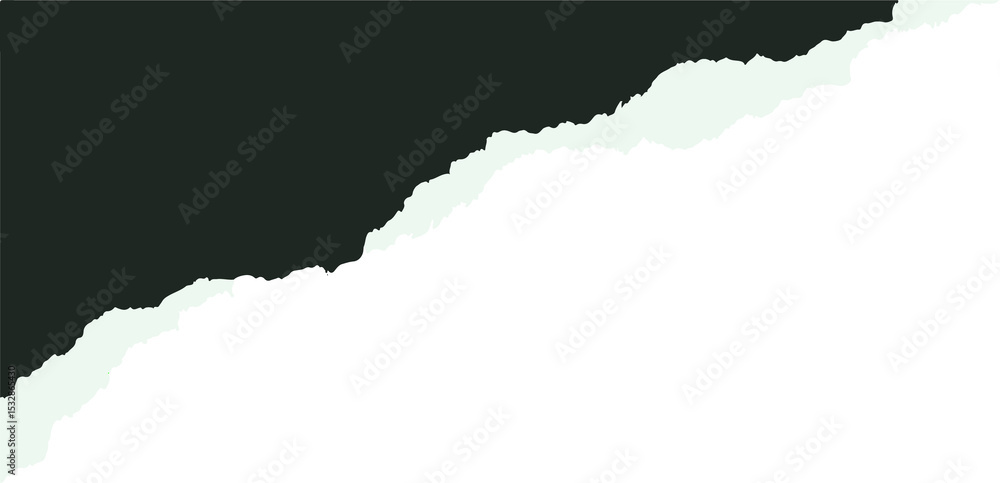Aufkleber abstract torn paper layers are creating flat design with jagged green edges, transparent background