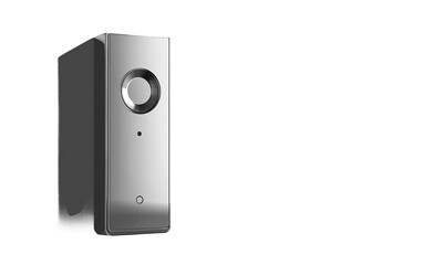 Obraz premium Advanced smart doorbell equipped with motion sensing and voice communication capabilities isolated on transparent background PNG