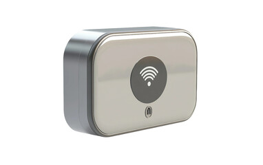 Smart mailbox sensor device with compact design for real time mail delivery alerts isolated on transparent background PNG