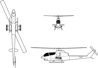 Bell_AH-1G_Cobra_orthographical_image