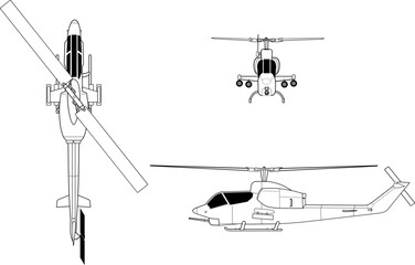 Bell_AH-1J_SeaCobra_orthographical_image