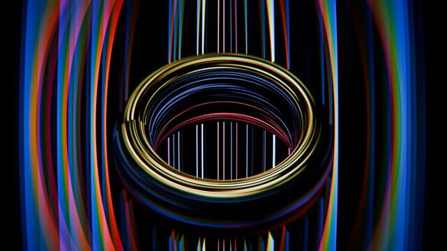 Golden light ring torus.