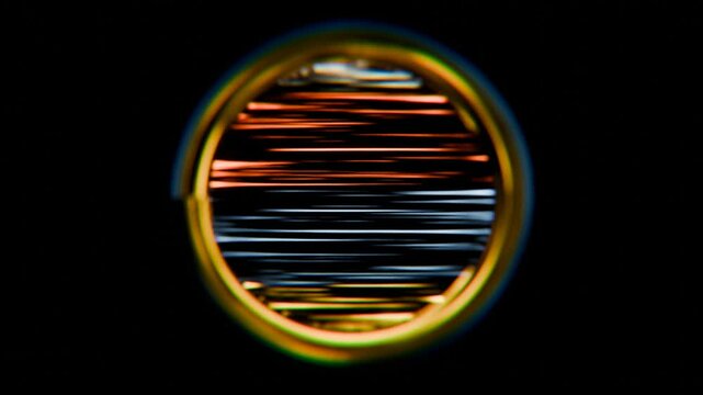 a close up of a circular object with a blur