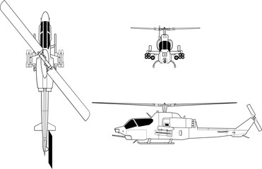 Bell_AH-1W_SuperCobra_orthographical_image