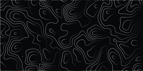Abstract topographic map illustration representing elevation contours and geographical data for various artistic and design uses.