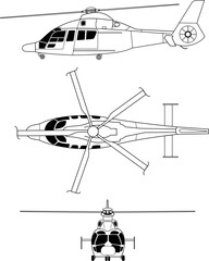 Eurocopter_EC155_orthographical_image