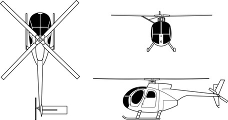 Hughes_OH-6_orthographical_image